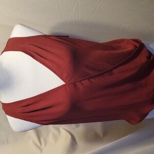 Contempo Casuals Lace Racerback Blouse SZ LG